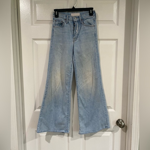 MOTHER The Fly Cut Tomcat Roller Jeans In Reap What You Sow Wash Size 24 Grunge - Picture 2 of 16